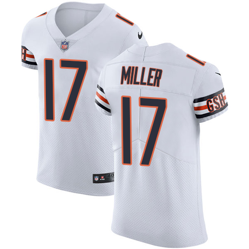 Nike Bears #17 Anthony Miller White Men's Stitched NFL Vapor Untouchable Elite Jersey - Click Image to Close